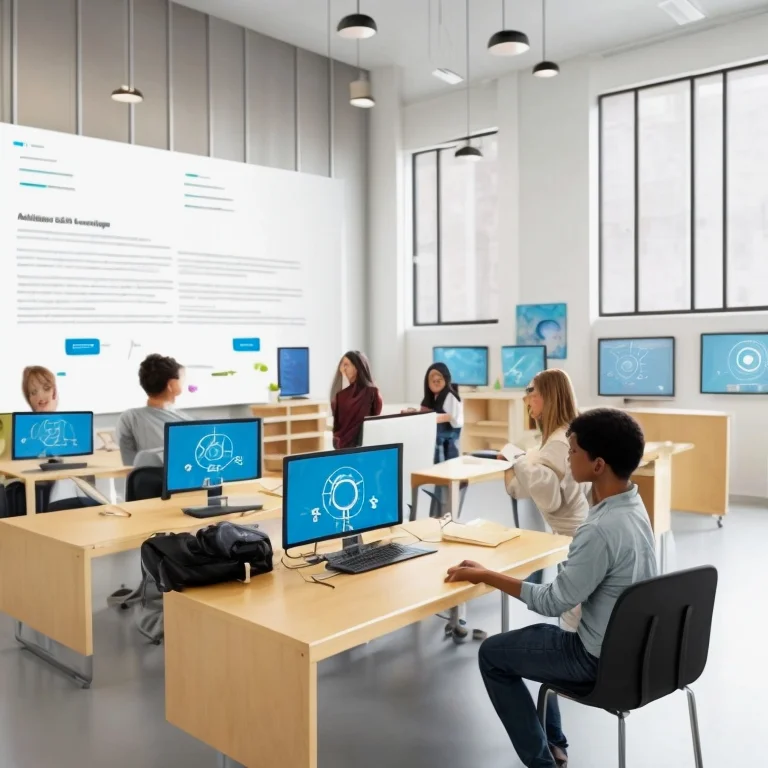 Apprenant travaillant sur un projet d'intelligence artificielle